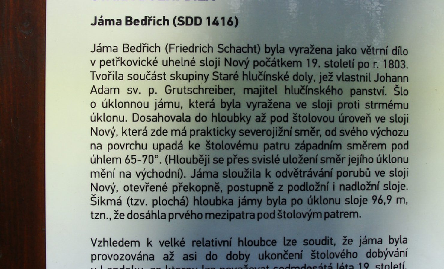 jáma Bedřich